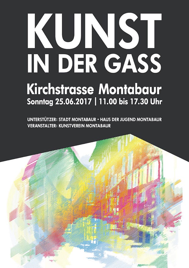 Plakat zur Veranstaltung: Kunst in der Gass 2017