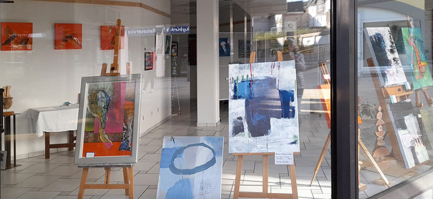 Ausstellung des Kunstvereins Montabaur in der Passage am Konrad-Adenauer-Platz
