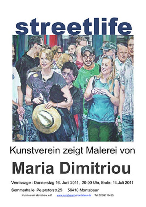 Plakat zur Ausstellung: streetlife