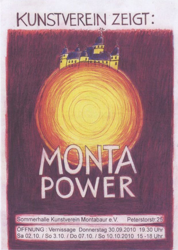 Plakat zur Ausstellung: MontaPower