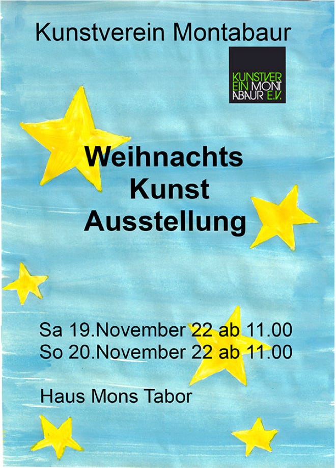 Plakat der Weihnachtsausstellung